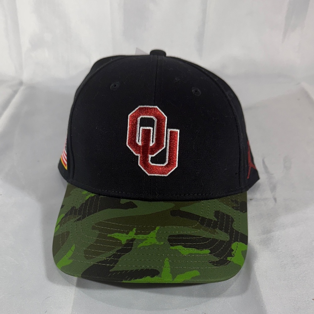 Jordan Black and Green Camo OU Sooners Hat